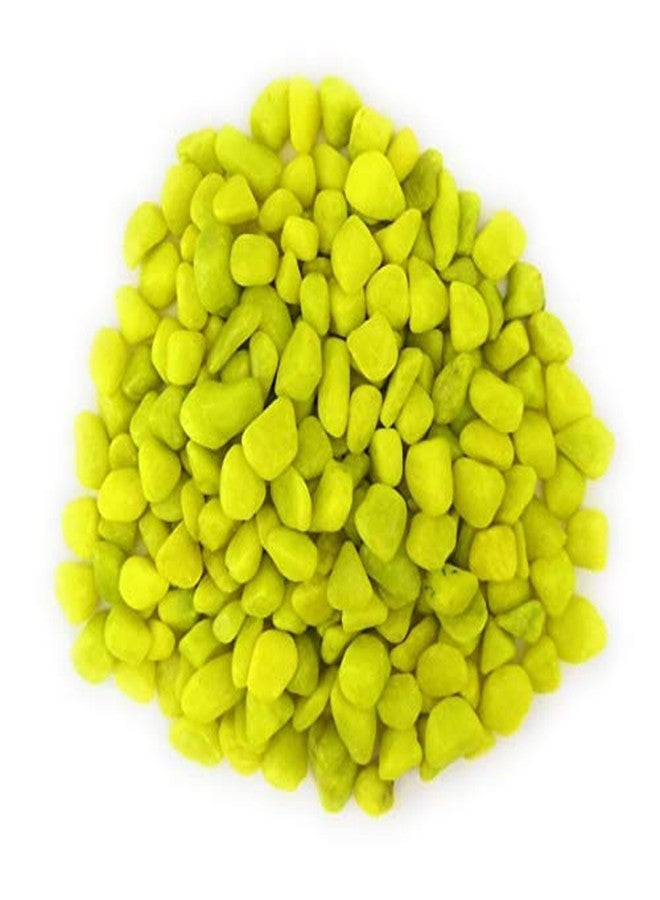 VANNEF Stone Decorative Aquarium and Vase Fillers Pebbles for Garden and Home Decor (Lime, 1950gm) - Image 2